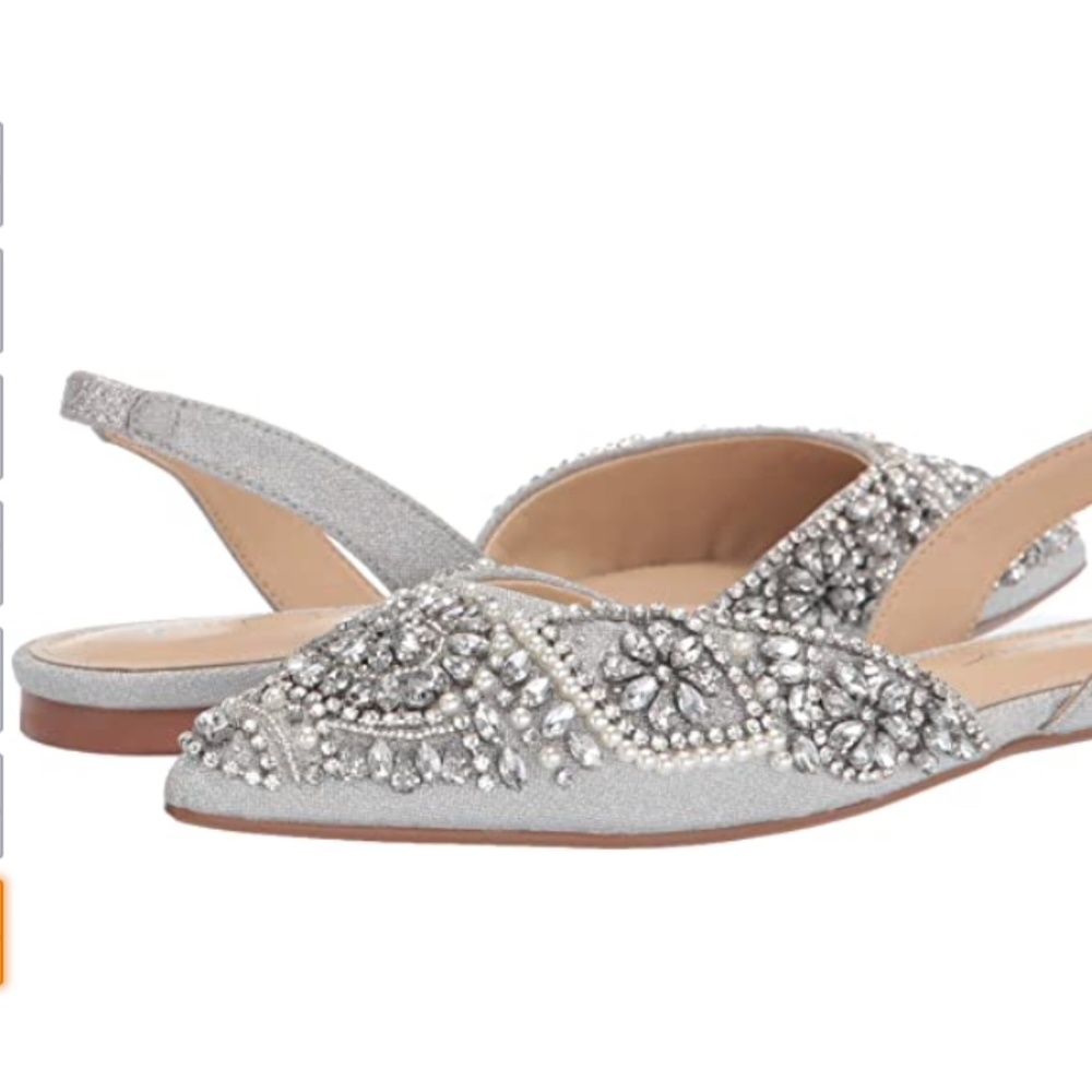 NWT Betsey Johnson Blue Molly Pointed Toe Flat - Size 7